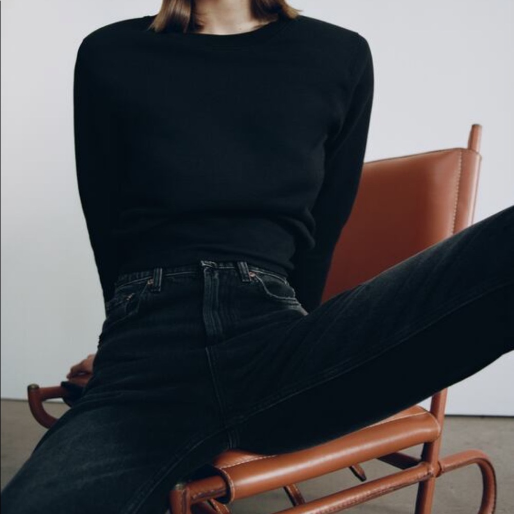 ZARA BLACK SLIM LEG JEANS